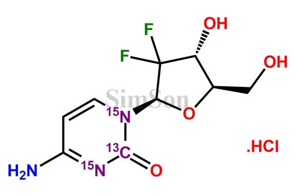 Gemcitabine 13C,15N2 Hydrochloride