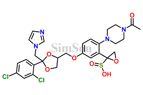 [2-(4-acetylpiperazin-1-yl)-5-{[2-(2,4-dichlorophenyl)-2-[(1H-imidazol-1-yl)methyl]-1,3-dioxolan-4-yl]methoxy}phenyl]oxidanesulfinic acid