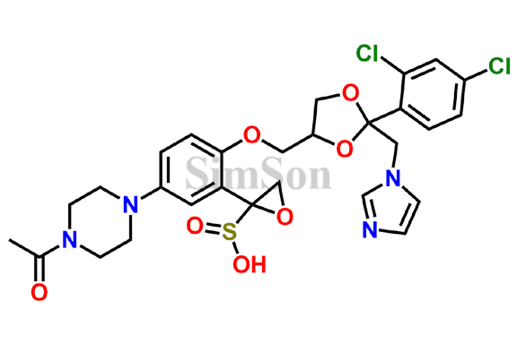 [5-(4-acetylpiperazin-1-yl)-2-{[2-(2,4-dichlorophenyl)-2-[(1H-imidazol-1-yl)methyl]-1,3-dioxolan-4-yl]methoxy}phenyl]oxidanesulfinic acid