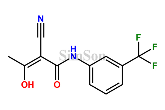 2 cyano-3-hydroxy-N-[3-(trifluoromethyl)phenyl]but-2-enamide