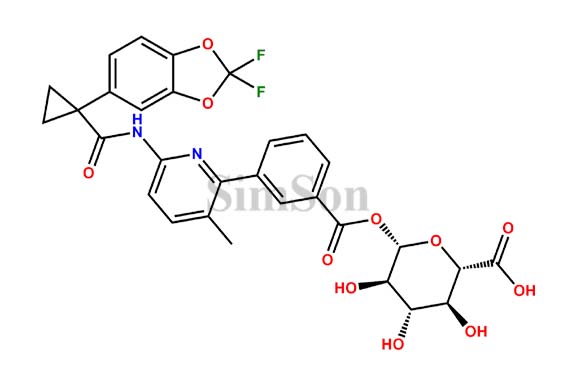 Lumacaftor acyl-beta-D-glucuronide