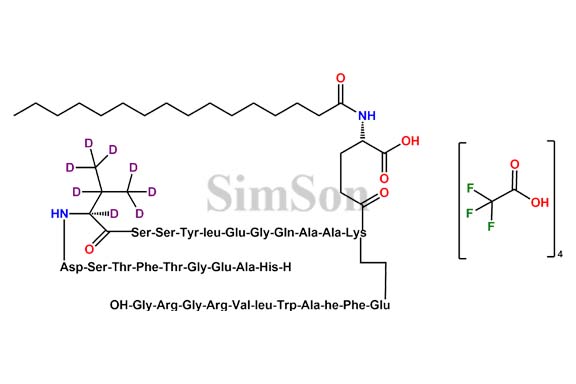 Liraglutide D8 Tetratrifluoroacetate