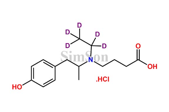 O-Desmethyl Mebeverine Acid D5 Hydrochloride