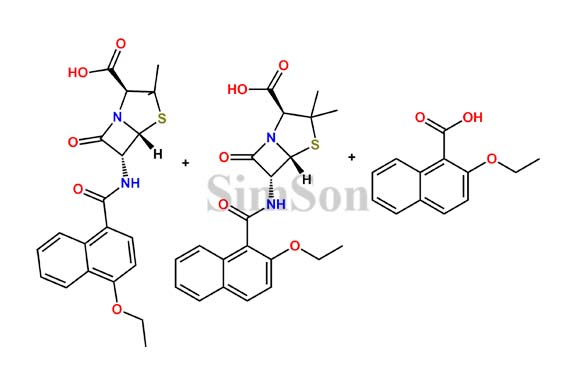 Mixture of NafciIlin and 2-Ethoxy-1-Naphthoic acid and 4 Ethoxy Nafcillin