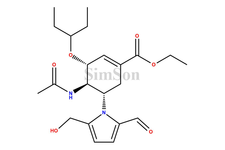 Oseltamivir 5-Desamino 5-(2-Formyl 5-Hydroxymethylpyrrol-1-yl)