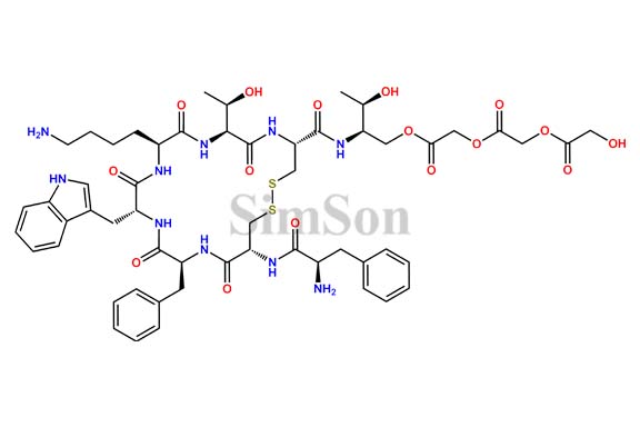 GlycoGlycoGlycolid Adduct of Octreotide