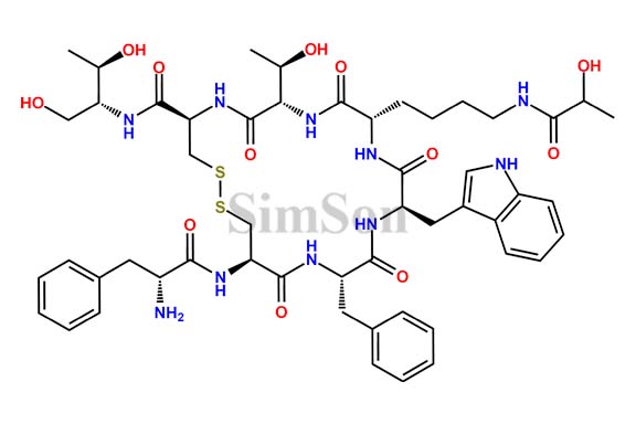 Lactyl Adduct of Octreotide (At Lys)