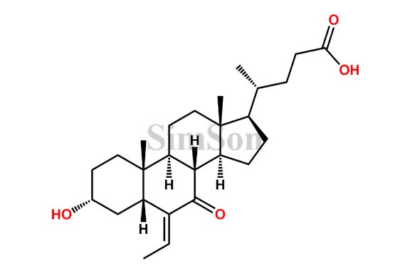 (E)-3alpha-Hydroxy-6-ethylidene-7-keto-5beta-cholan-24-oic Acid