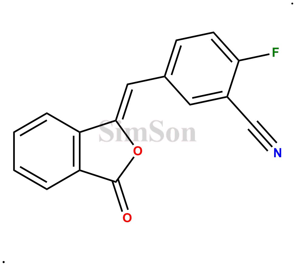 2-Fluoro-5-[(3-oxo-1(3H)-isobenzofuranylidene)methyl]-benzonitrile