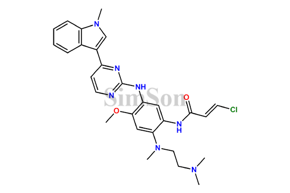 3-Chloro-N-(2-((2-dimethylamino)ethyl(methyl)amino)-4-methoxy-5-((4-(1-methyl-1H-indol-3-yl)pyrimidin-2yl)amino)phenyl)propenamide