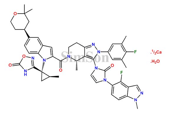 Orforglipron hemicalcium hydrate