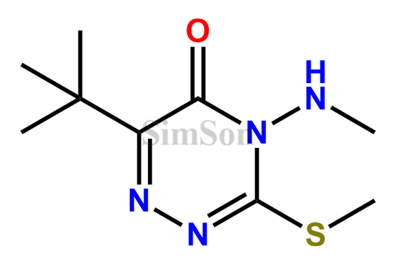 3-Methylthio-4-methylamino-6-tert-butyl-4,5-dihydro-1,2,4-triazin-5-one