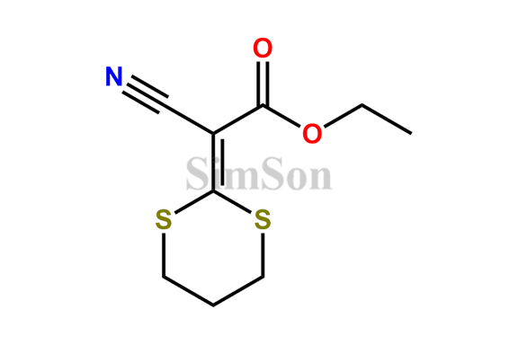 Ethyl-2-cyano-2-(1,3-dithian-2-ylidene)acetate