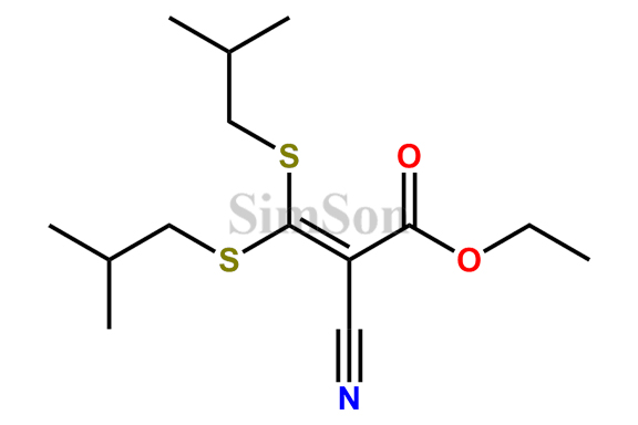 Ethyl-2-cyano-3,3-bis(isobutylthio)acrylate
