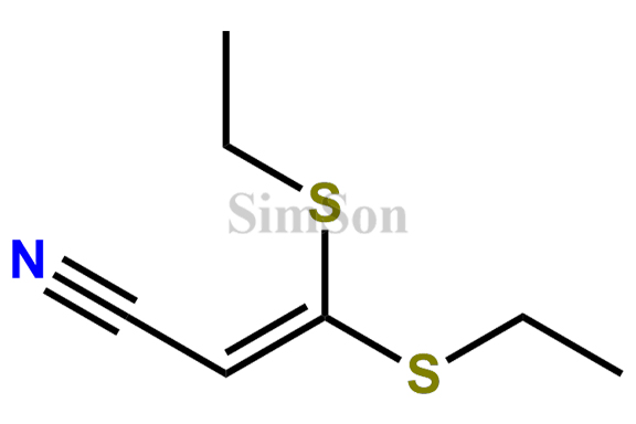 3,3-bis(ethylthio)acrylonitrile