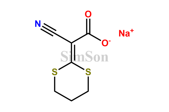 Sodium-2-cyano-2-(1,3-dithian-2-ylidene)acetate