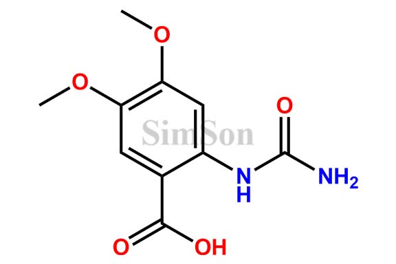 2-[(Aminocarbonyl)amino]-4,5-dimethoxybenzoic acid