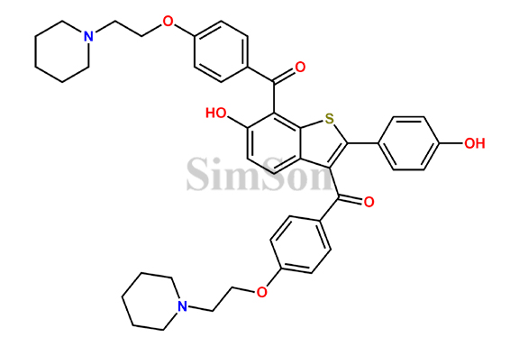 [6-hydroxy-2-(4-hydroxyphenyl)-1-benzothien-3,7-diyl]bis[[4-(2-piperidin-1ylethoxy)phenyl]mono methaneone