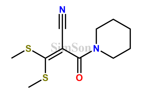 3,3-bis(methylthio)-2-(piperidine-1-carbonyl)acrylonitrile
