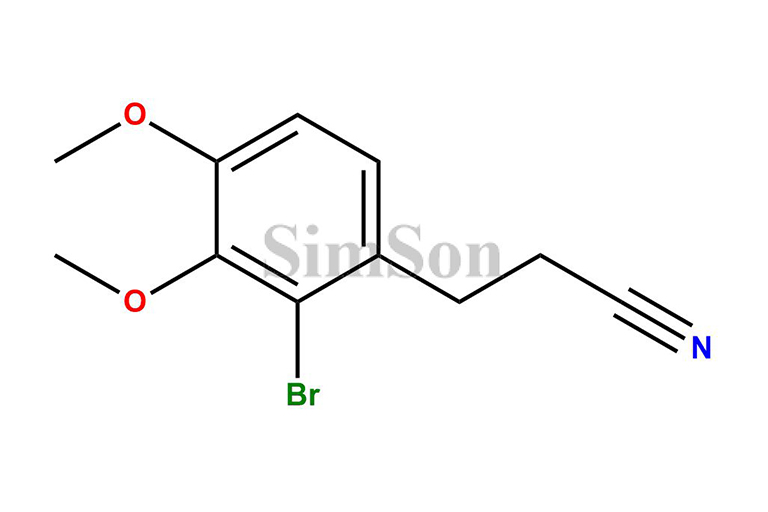 3-(2-bromo-3,4-dimethoxyphenyl)propanenitrile