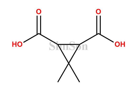 3,3-dimethylcyclopropane-1,2-dicarboxylic acid 