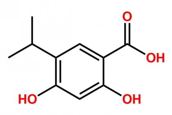 2,4-dihydroxy-5-isopropylbenzoic acid