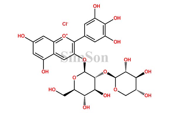 DELPHINIDIN-3-O-SAMBUBIOSIDE CHLORIDE