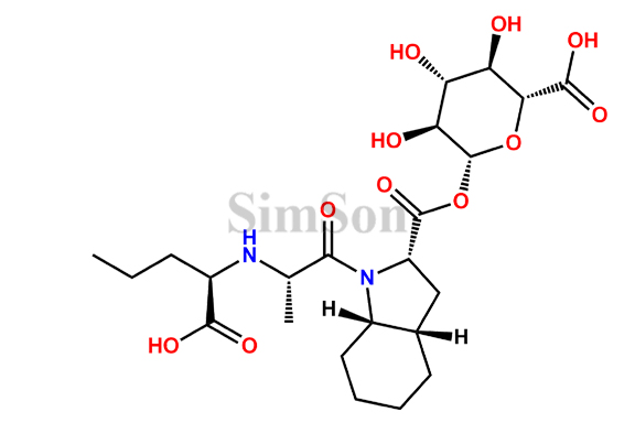 (2R,3R,4R,5S,6R)-6-(((2S,3aS,7aS)-1-((S)-2-(((R)-1-carboxybutyl)amino)propanoyl)octahydro-1H-indole-2-carbonyl)oxy)-3,4,5-trihydroxytetrahydro-2H-pyran-2-carboxylic acid