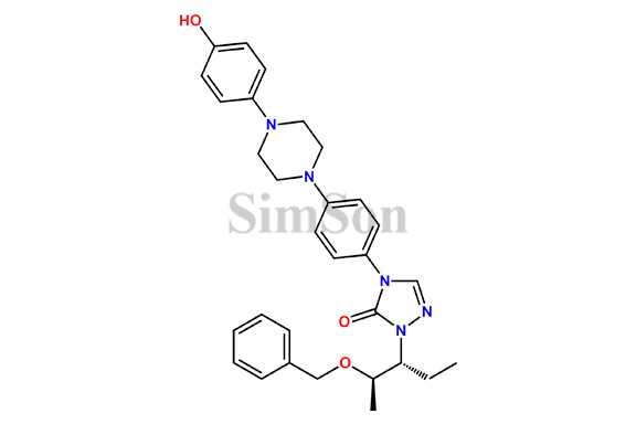 2-[(1R,2R)-1-Ethyl-2-(phenylmethoxy)propyl]-2,4-dihydro-4-[4-[4-(4-hydroxyphenyl)-1-piperazinyl]phenyl]-3H-1,2,4-triazol-3-one