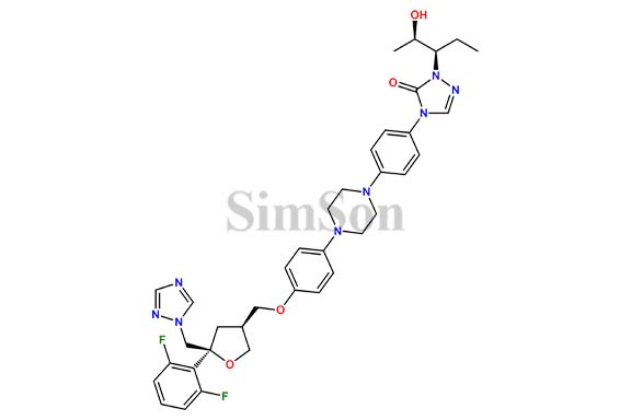 4-(4-(4-(4-(((3S,5S)-5-((1H-1,2,4-triazol-1-yl)methyl)-5-(2,6-difluorophenyl)tetrahydrofuran-3-yl)methoxy)phenyl)piperazin-1-yl)phenyl)-1-((2R,3R)-2-hydroxypentan-3-yl)-1H-1,2,4-triazol-5(4H)-one