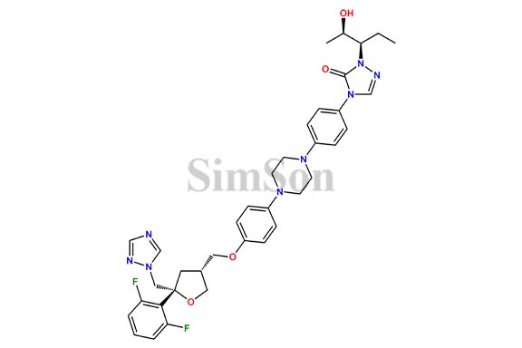 4-(4-(4-(4-(((3R,5R)-5-((1H-1,2,4-triazol-1-yl)methyl)-5-(2,6-difluorophenyl)tetrahydrofuran-3-yl)methoxy)phenyl)piperazin-1-yl)phenyl)-1-((2R,3R)-2-hydroxypentan-3-yl)-1H-1,2,4-triazol-5(4H)-one