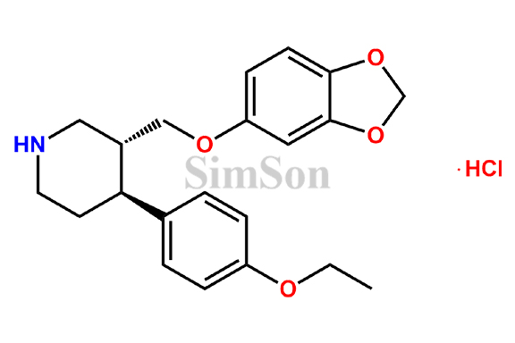Rac-Trans-4-Defluoro-4-Ethoxy Paroxetine Hydrochloride