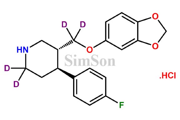 (3R,4S) Paroxetine D4 Hydrochloride