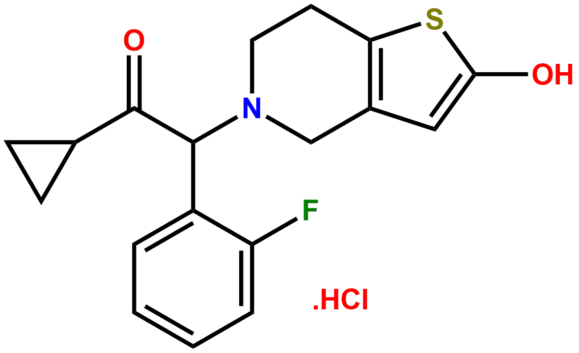 Desacetyl Hydroxy Prasugrel Impurity Hydrochloride