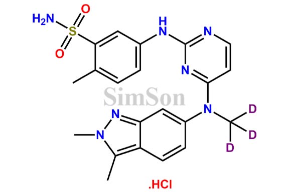 Pazopanib D3 Hydrochloride