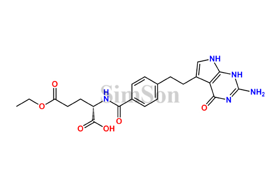 (S)-2-(4-(2-(2-amino-4-oxo-4,7-dihydro-1H-pyrrolo[2,3-d]pyrimidin-5-yl)ethyl)benzamido)-5-ethoxy-5-oxopentanoic acid