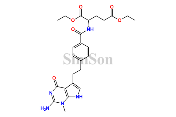 (S)-diethyl2-(4-(2-(2-amino-1-methyl-4-oxo-4,7-dihydro-1H-pyrrolo[2,3-d]pyrimidin-5-yl)ethyl)benzamido)pentanedioate