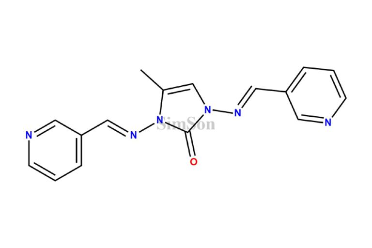 1,3-Dihydro-4-methyl-1,3-bis[(3-pyridinylmethylene)amino]-2H-imidazol-2-one
