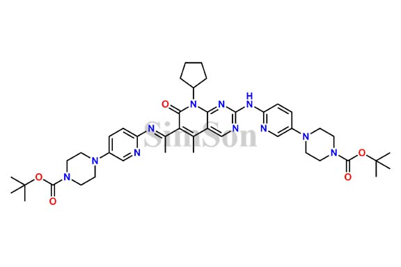 tert-butyl-4-(6-((1-(2-((5-(4-(tert-butoxycarbonyl)piperazin-1-yl)pyridin-2-yl)amino)-8-cyclopentyl-5-methyl-7-oxo-7,8-dihydropyrido[2,3-d]pyrimidin-6-yl)ethylidene)amino)pyridin-3-yl)piperazine-1-carboxylate