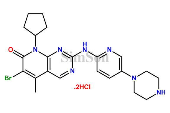 6-Desacetyl-6-Bromo Palbociclib Dihydrochloride