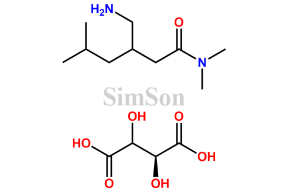 Pregabalin amine amide impurity tartrate salt