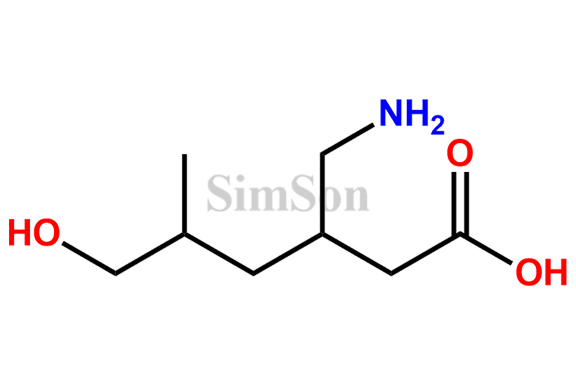 3-(Aminomethyl)-6-hydroxy-5-methylhexanoic Acid