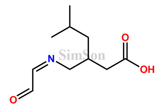 (Z)-5-Methyl-3-(((2-oxoethylidene)amino)methyl)hexanoic Acid