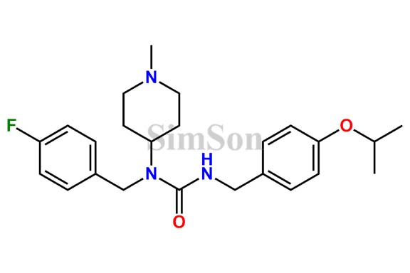 1-(4-fluorobenzyl)-3-(3-isobutoxybenzyl)-1-(1-methylpiperidin-4-yl)urea
