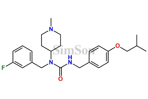 1-(3-Fluorobenzyl)-3-(4-isobutoxybenzyl)-1-(1-methylpiperidin-4-yl)urea