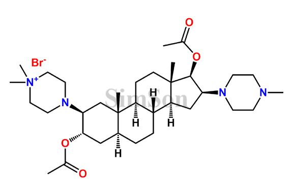 4-((2S,3S,5S,8R,9S,10S,13S,14S,16S,17R)-3,17-diacetoxy-10,13-dimethyl-16-(4-methylpiperazin-1-yl)hexadecahydro-1H-cyclopenta[a]phenanthren-2-yl)-1,1-dimethylpiperazin-1-ium bromide