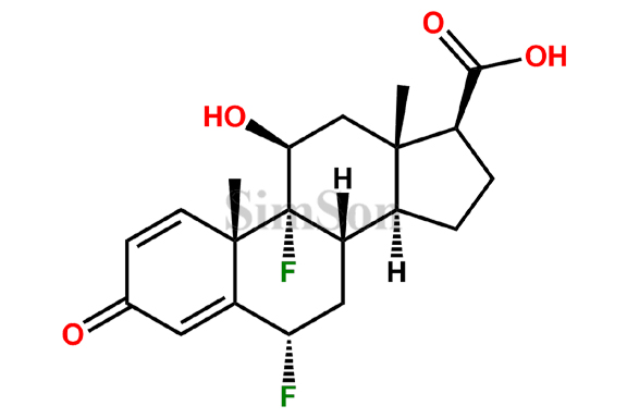 (6Alpha,11beta,17alpha)-6,9-Difluoro-11-hydroxy-3-oxo-androsta-1,4-diene-17-carboxylic Acid