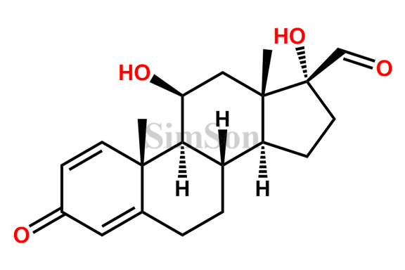 17-Deshydroxyacetyl 17-Carbonyl Prednisolone