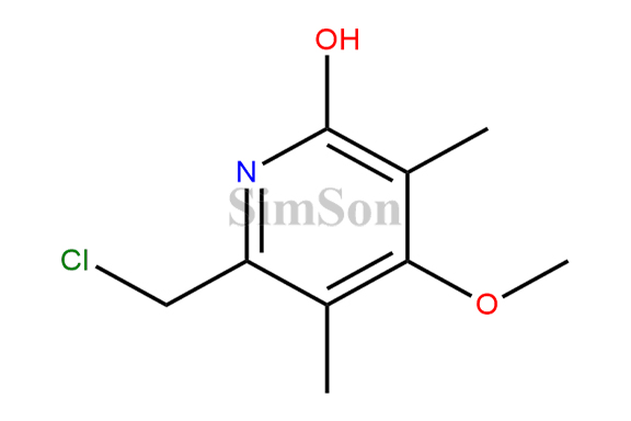 2-(Chloromethyl-4-methoxy,3,5-dimethyl-6-hydroxy pyridine