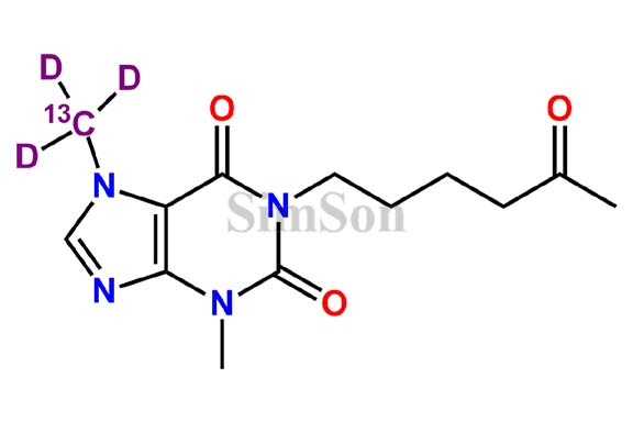 Pentoxifylline-13C,D3